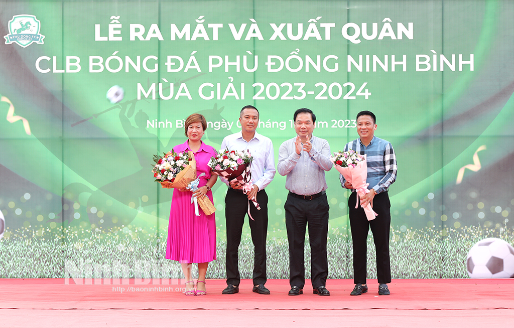 Lễ ra mắt và xuất quân CLB bóng đá Phù Đổng Ninh Bình mùa giải 2023-2024